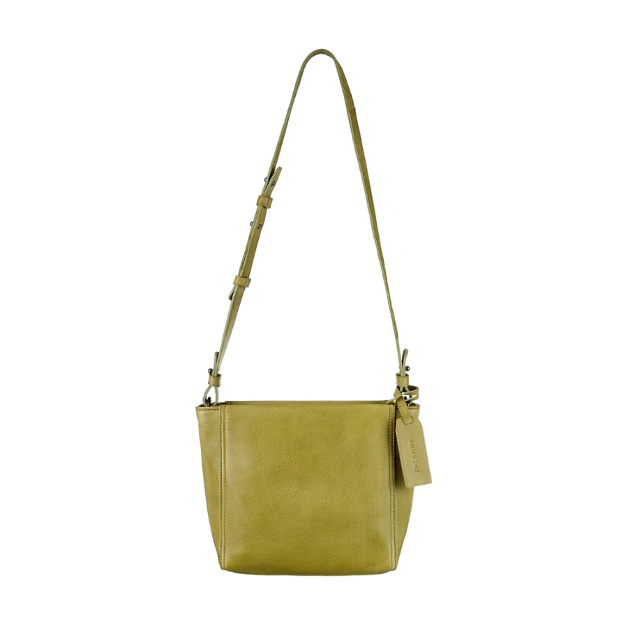 Cassie Tasche von BULL&HUNT in Lime mit Henkel und Innenfächern